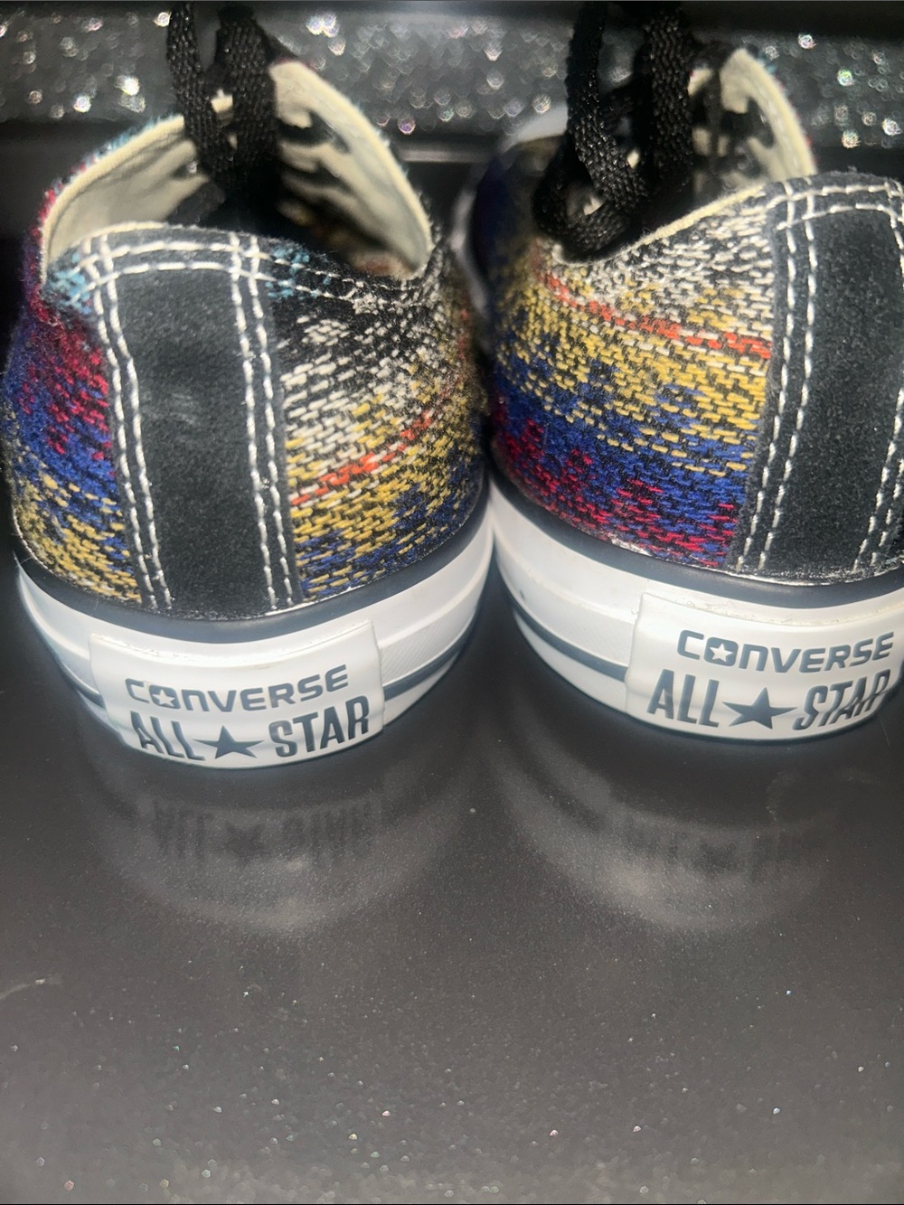 Converse Multicolor Knit Low-Top Sneakers with Black Trim. Men’s 8; Women’s 10 - Picture 5 of 7